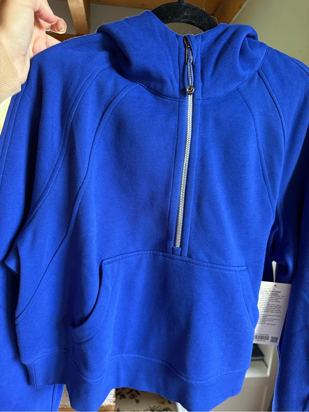 lululemon athletica Royal Blue Half-Zip Hoodie Sweater